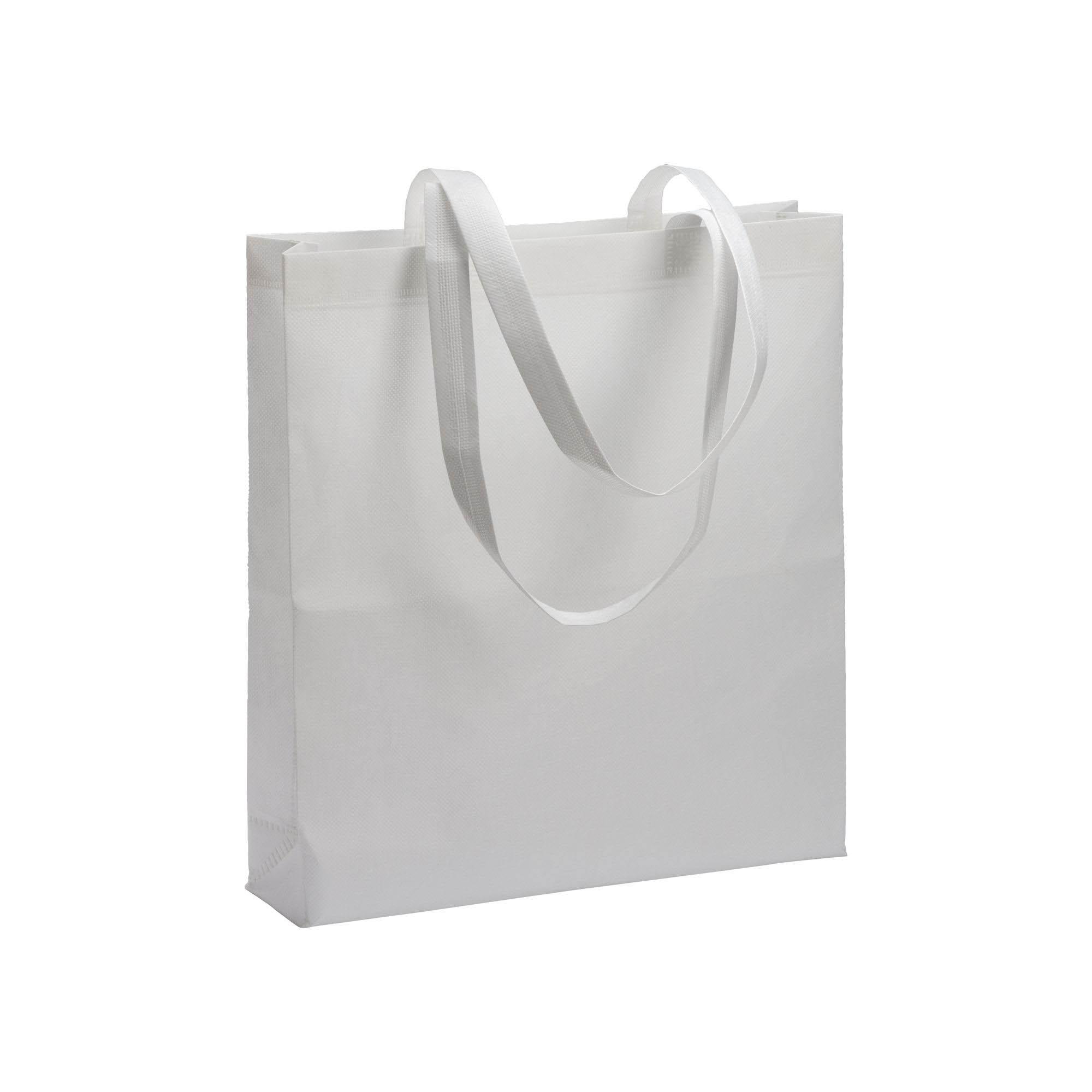 Shopper termosaldata in R-pet  80 g/ m2 con soffietto Shopper termosaldata in R-pet  80 g/ m2 con soffietto